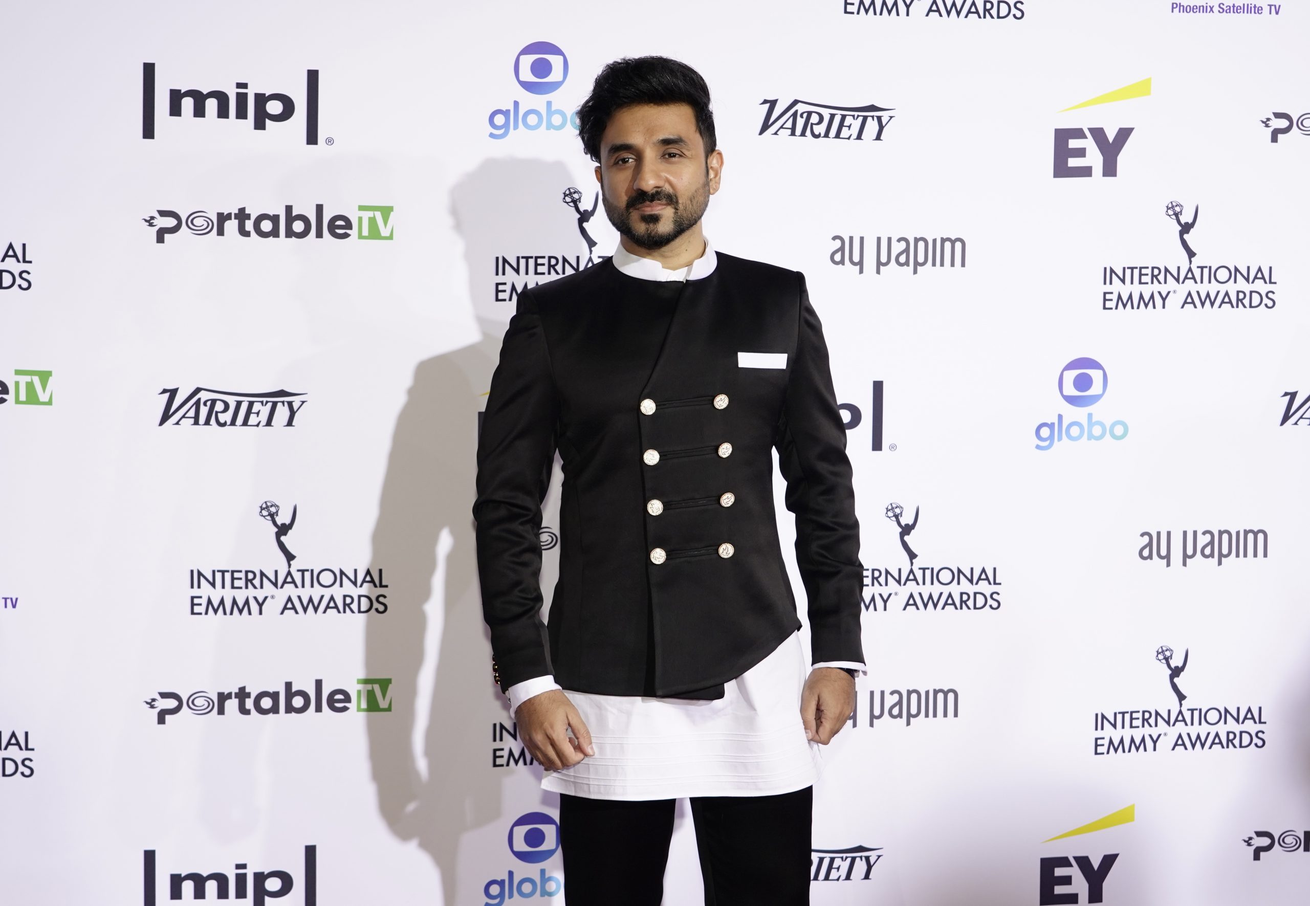 Comedy Nominee Vir Das on the red carpet at the 49th International Emmy Awards, November 22, 2021 in New York City. 49th International Emmy Awards