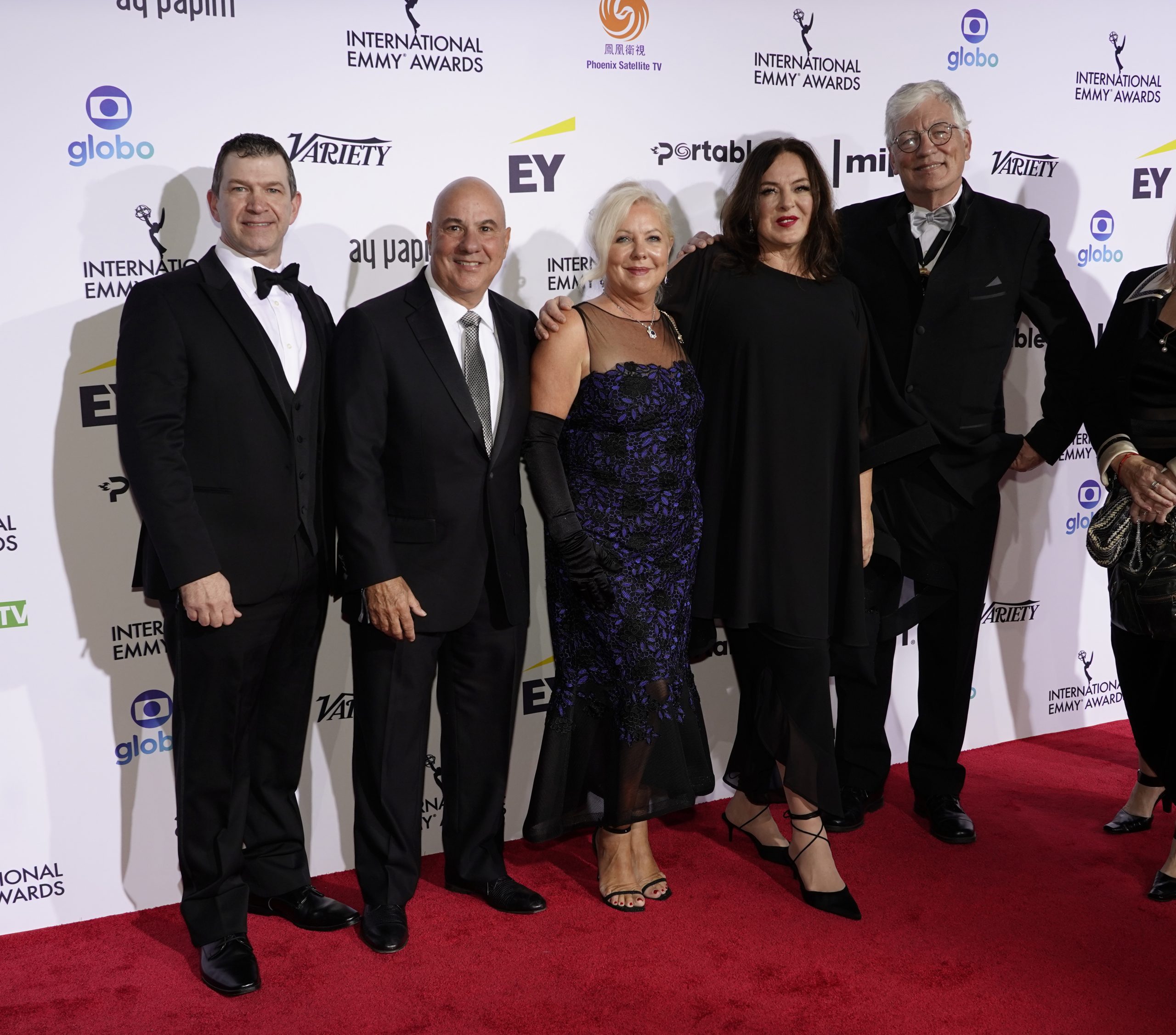 Documentary Nominees for Toxic Beauty, Peter Raymont and Phyllis Ellis on the red carpet at the 49th International Emmy Awards, November 22, 2021 in New York City. 49th International Emmy Awards