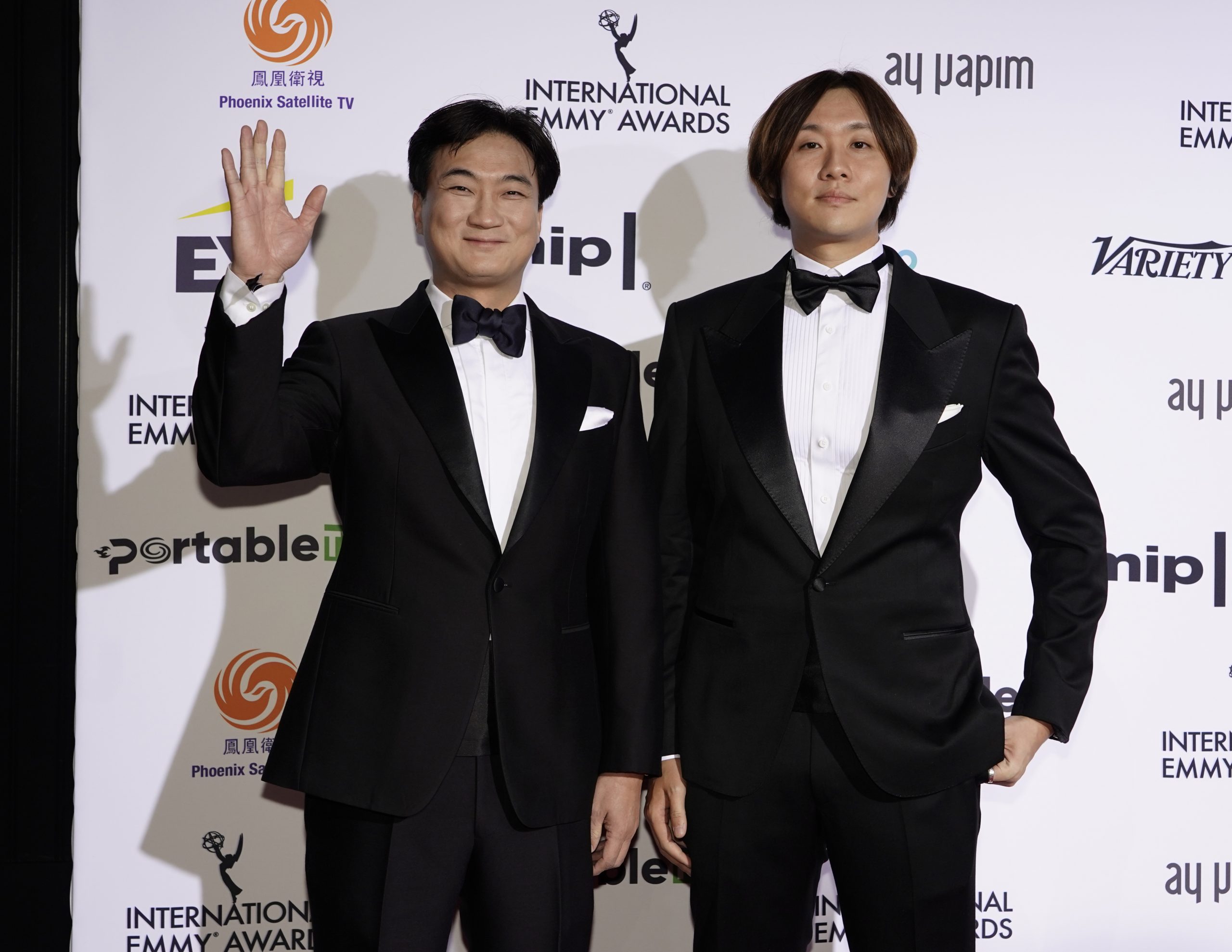 Nominees for TV Movie/Mini-Series, It's Okay To Not Be Okay, Young-Kyu Kim and Jae Hyun So on the red carpet at the 49th International Emmy Awards, November 22, 2021 in New York City. 49th International Emmy Awards