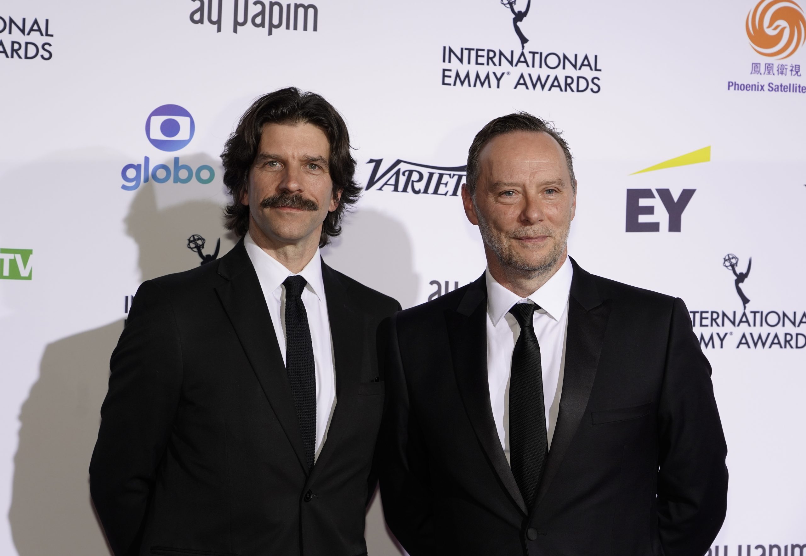 Arts Programming Nominees for Romeo and Juliet: Beyond Words, William Trevitt and Michael Nunn on the red carpet at the 49th International Emmy Awards, November 22, 2021 in New York City. 49th International Emmy Awards