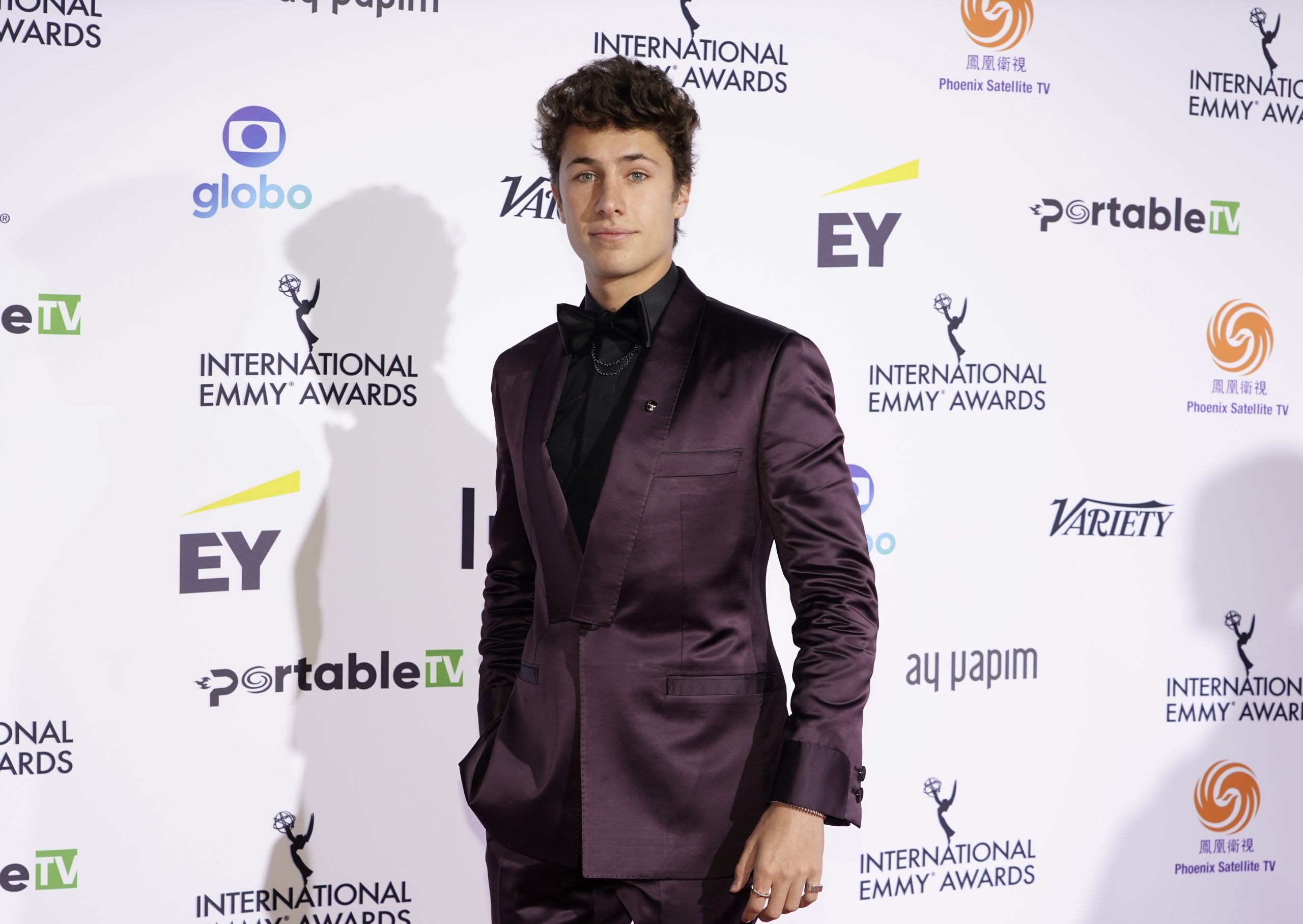 Juanpa Zurita on the red carpet at the 49th International Emmy Awards, November 22, 2021 in New York City. 49th International Emmy Awards